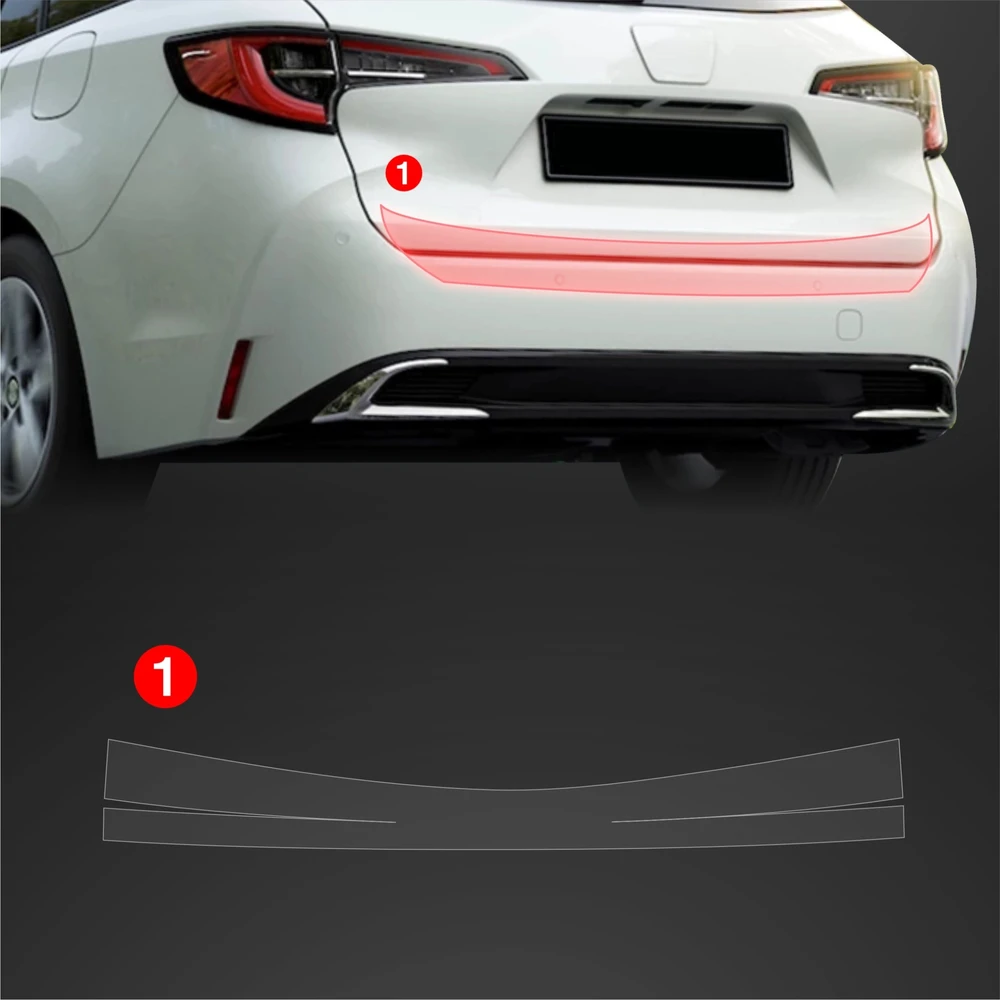 GrizzGlass Apsauginė plėvelė bagažinės slenksčiui GrizzGlass BodyShield, skirta Toyota Corolla Kombi Facelift (2022-2025)