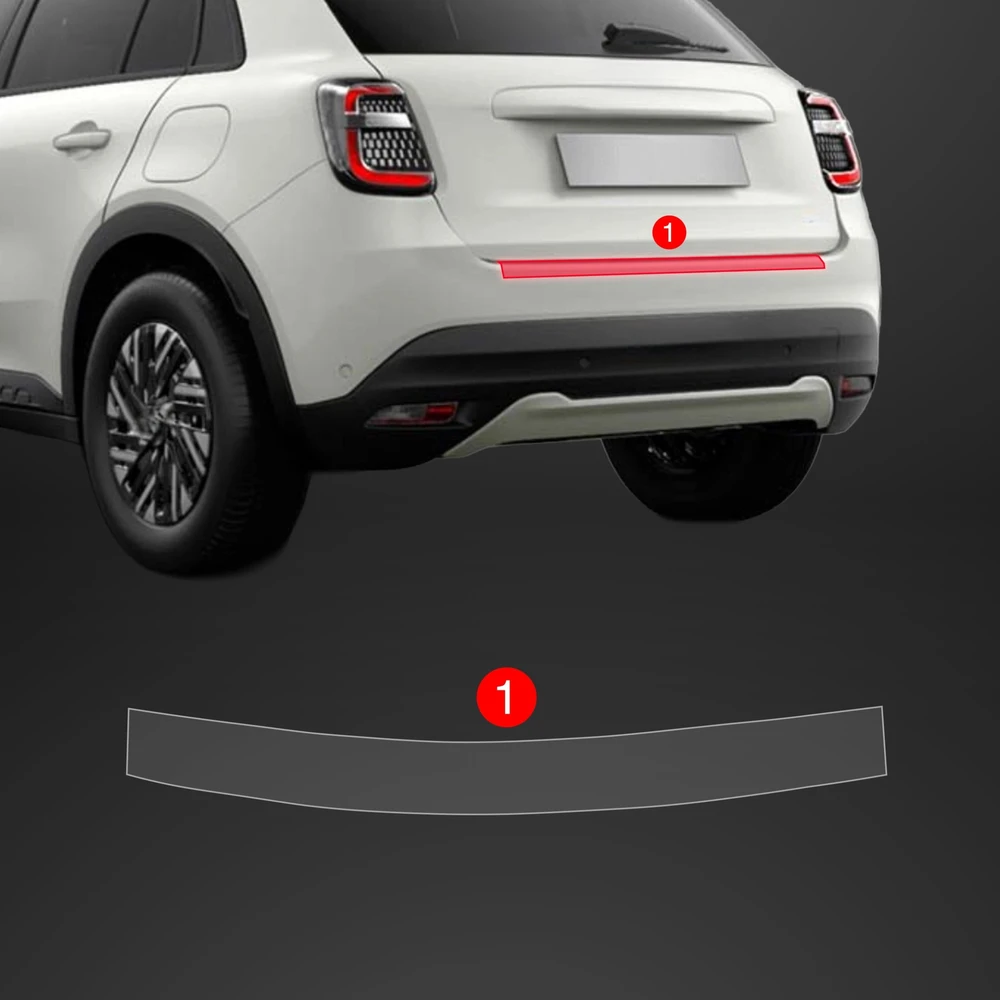 GrizzGlass Apsauginė plėvelė bagažinės slenksčiui GrizzGlass BodyShield skirtas Fiat 600 (2023-2025 m.)