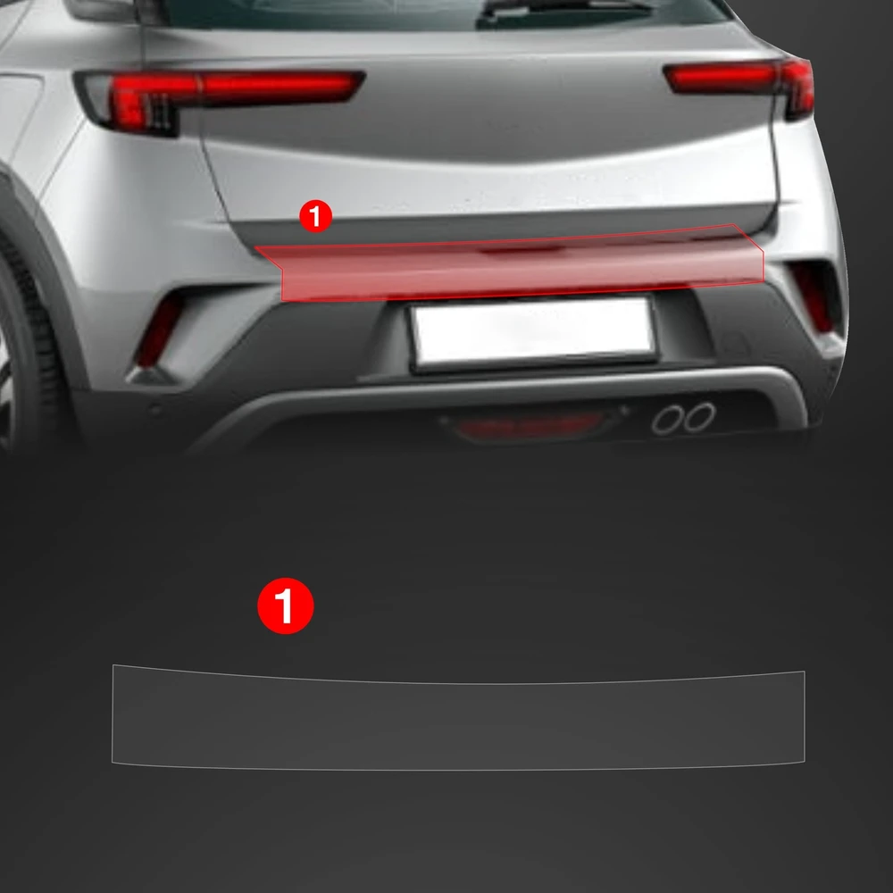 GrizzGlass Apsauginė plėvelė bagažinės slenksčiui GrizzGlass BodyShield, skirta Opel Mokka (2021-2025)