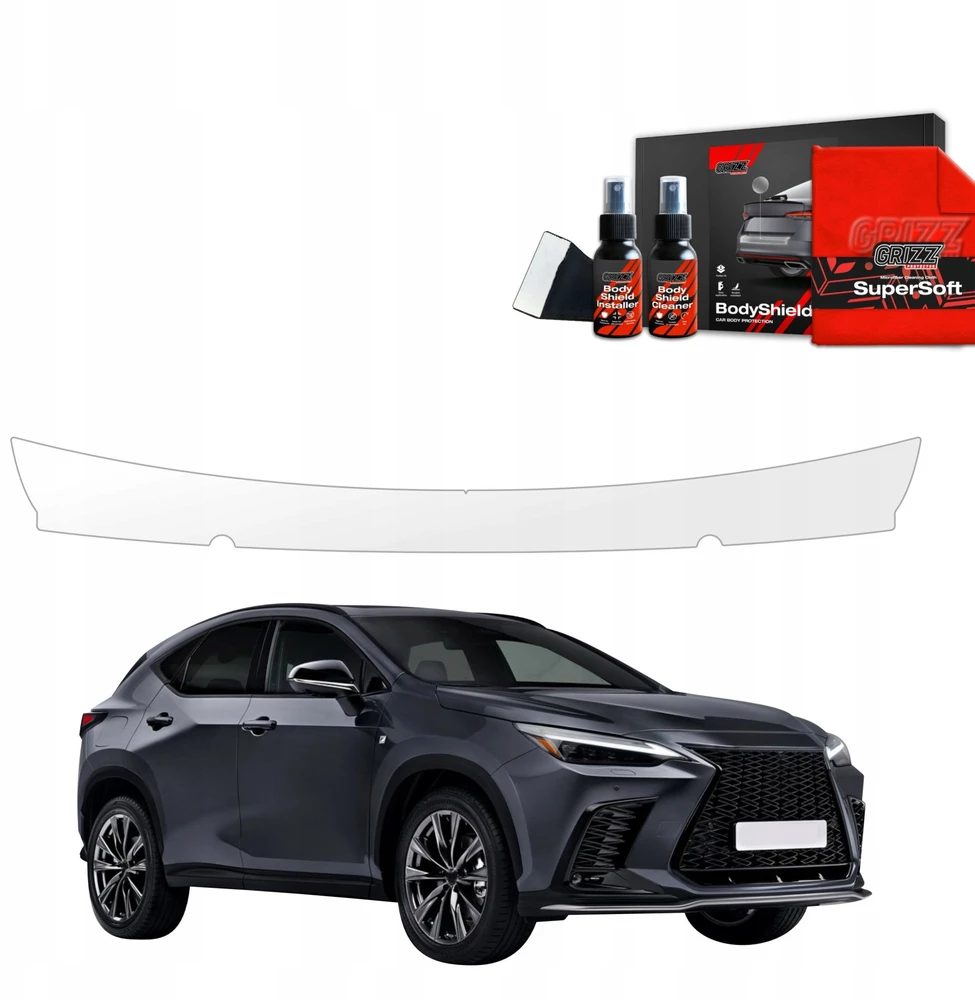 GrizzGlass Apsauginė plėvelė bagažinės slenksčiui BodyShield, skirta Lexus NX 350h (2021-2023)