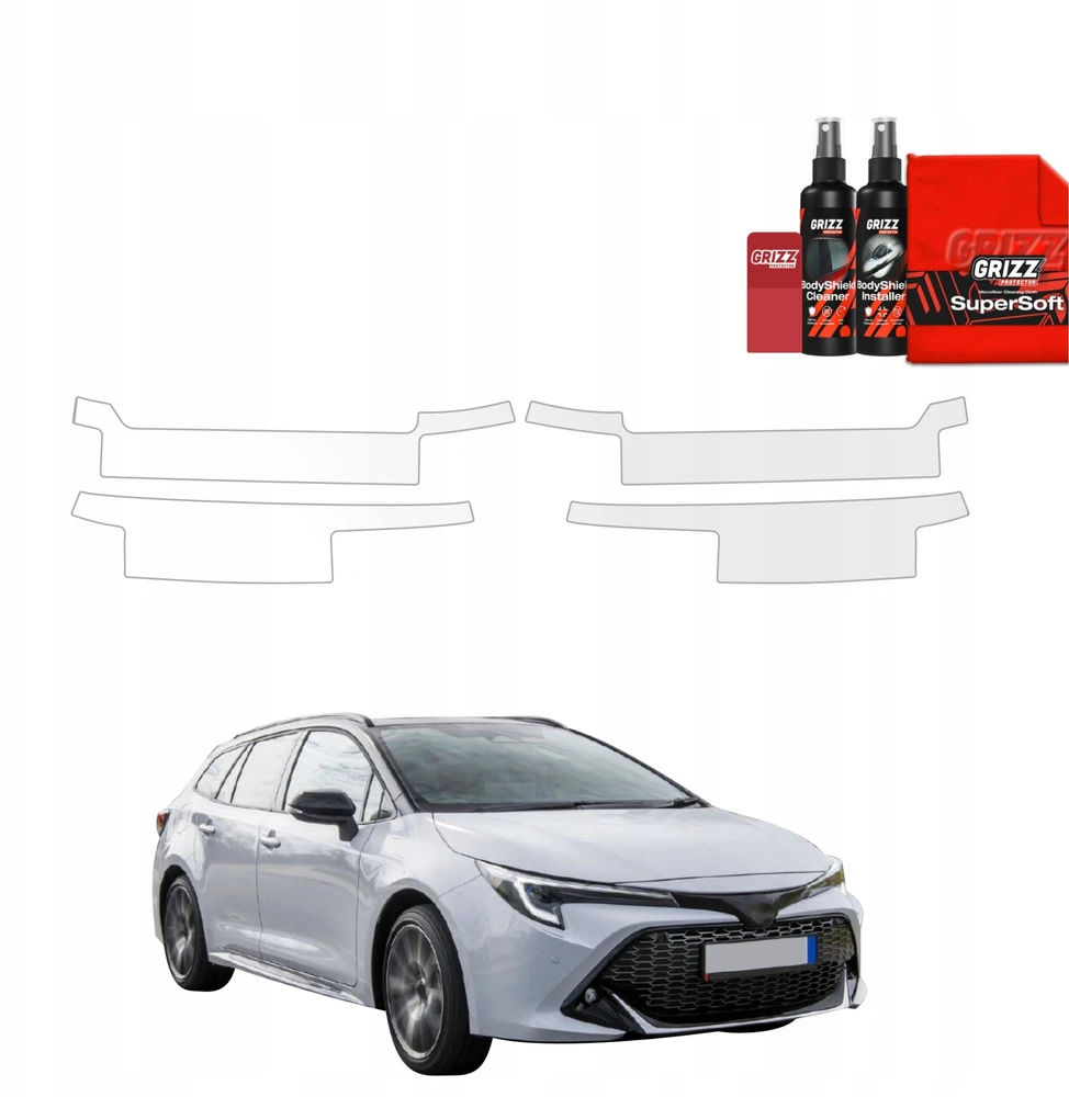 GrizzGlass Apsauginė plėvelė ant slenksčių BodyShield skirtas Toyota Corolla Kombi (2019-2022) [4w1]