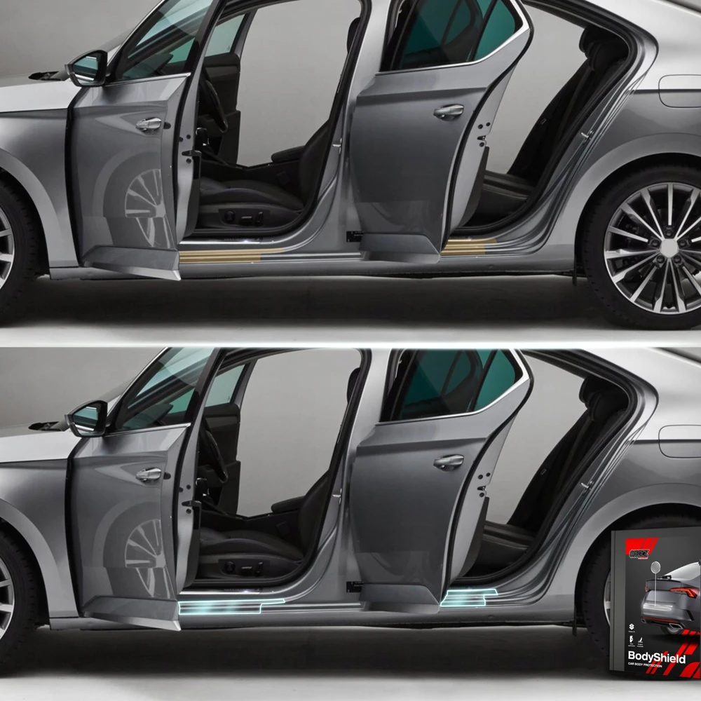 „GrizzGlass“ „GrizzGlass BodyShield“ apsauginė plėvelė nuo slenksčių, skirta „Tesla Model 3“ (2017–2020 m.) [4in1]