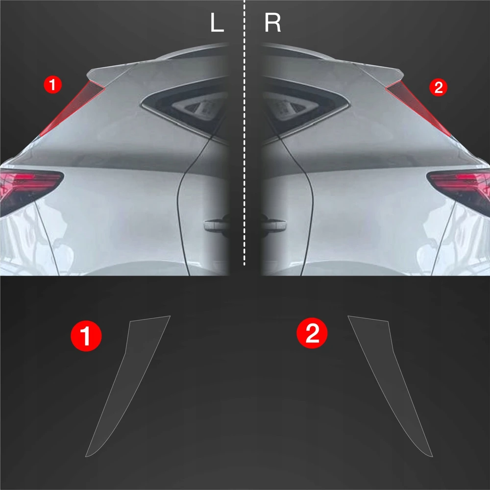 GrizzGlass Apsauginė plėvelė ant stulpelių GrizzGlass BodyShield, skirta MG ZS Classic (2019-2025) [2w1]