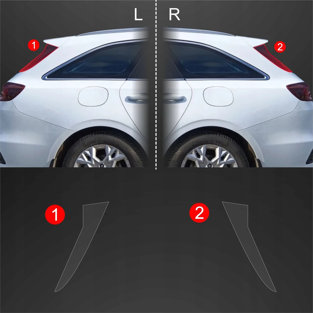 GrizzGlass Apsauginė plėvelė ant statramsčių GrizzGlass BodyShield skirtas Kia Ceed SW Kombi (2021-2025) [2w1]