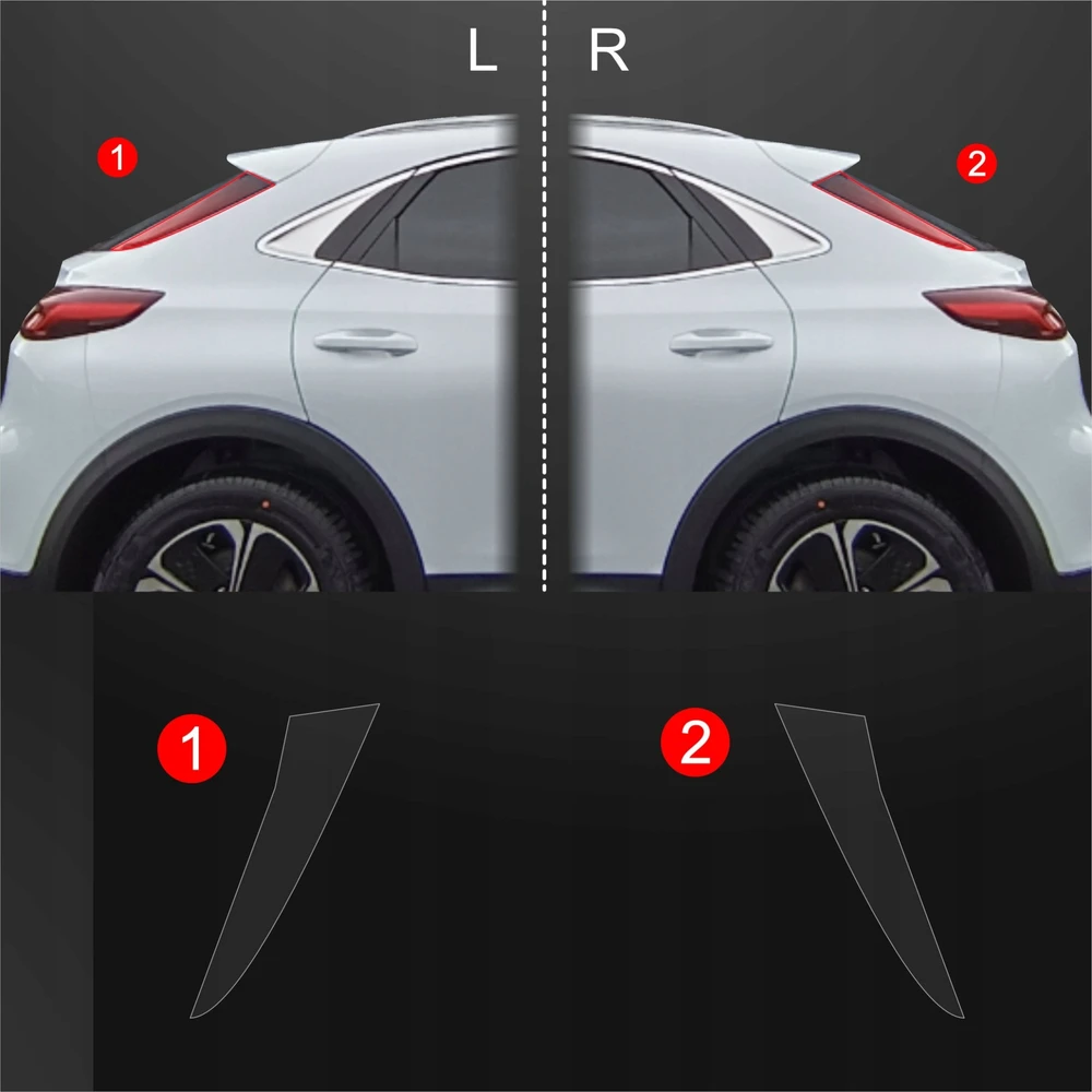 GrizzGlass Apsauginė plėvelė ant stulpelių GrizzGlass BodyShield skirtas Kia XCeed (2022-2025) [2w1]