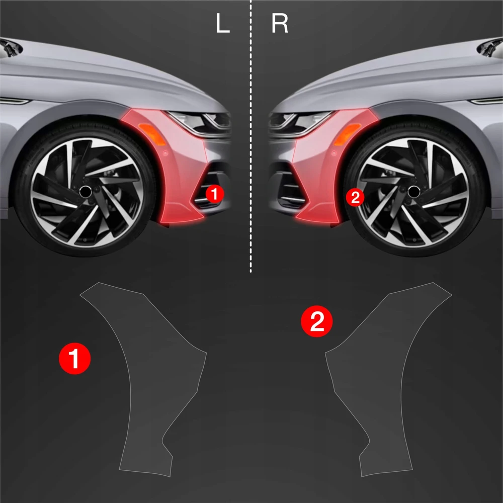 GrizzGlass Apsauginė plėvelė ant buferio GrizzGlass BodyShield Volkswagen VW Arteon (2024-2025) [2in1]
