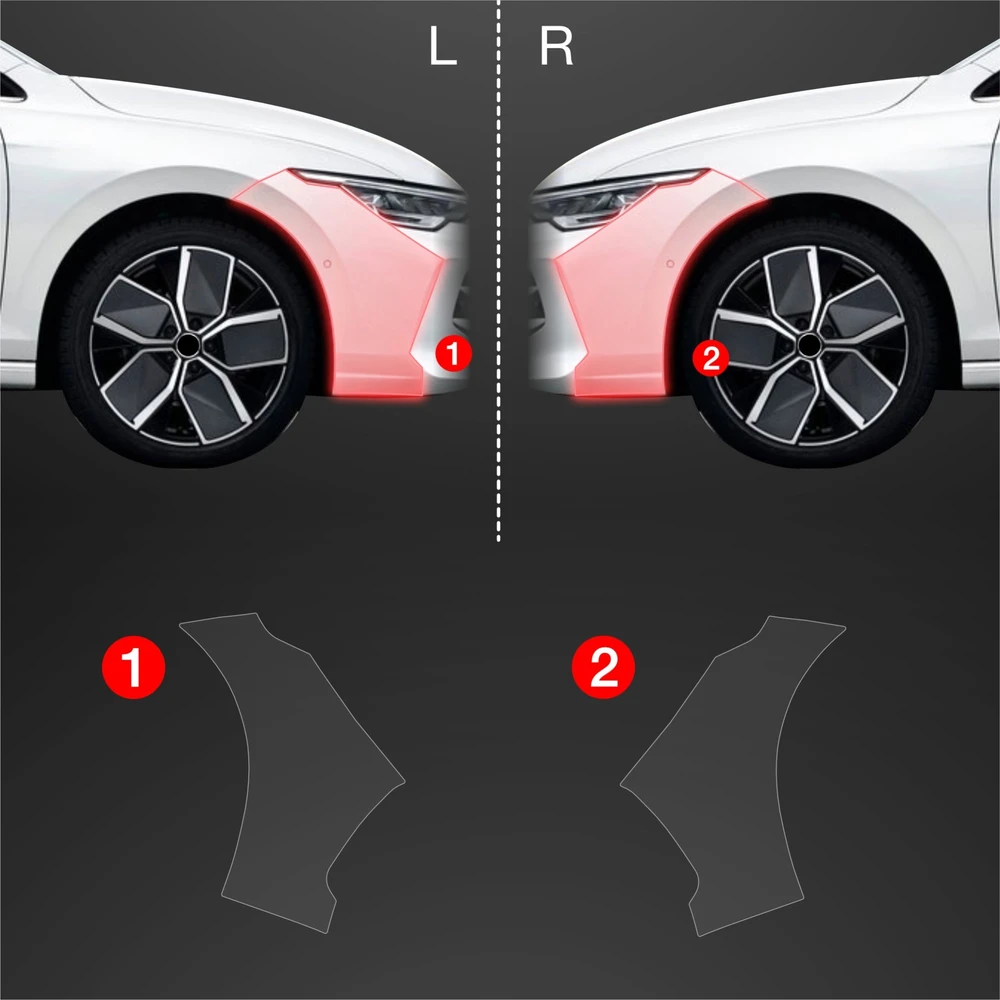 GrizzGlass Apsauginė plėvelė ant buferio GrizzGlass BodyShield Volkswagen VW Golf 8 Hatchback (2024-2025) [2w1]