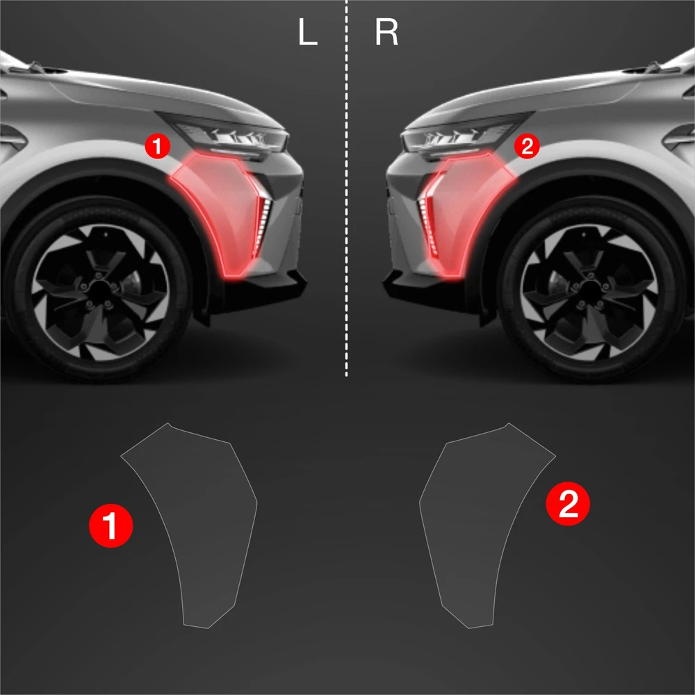 GrizzGlass Apsauginė plėvelė ant buferio GrizzGlass BodyShield Mitsubishi ASX Facelift (2024-2025) [2w1]