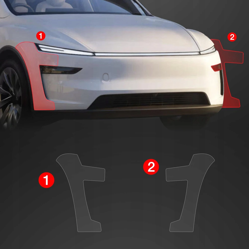 GrizzGlass Apsauginė plėvelė ant buferio GrizzGlass BodyShield, skirta Tesla Model Y Juniper (2024-2025) [2w1]