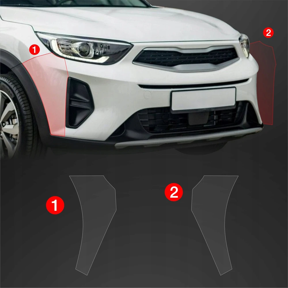GrizzGlass Apsauginė plėvelė ant buferio GrizzGlass BodyShield, skirta Kia Stonic (2020-2025) [2w1]