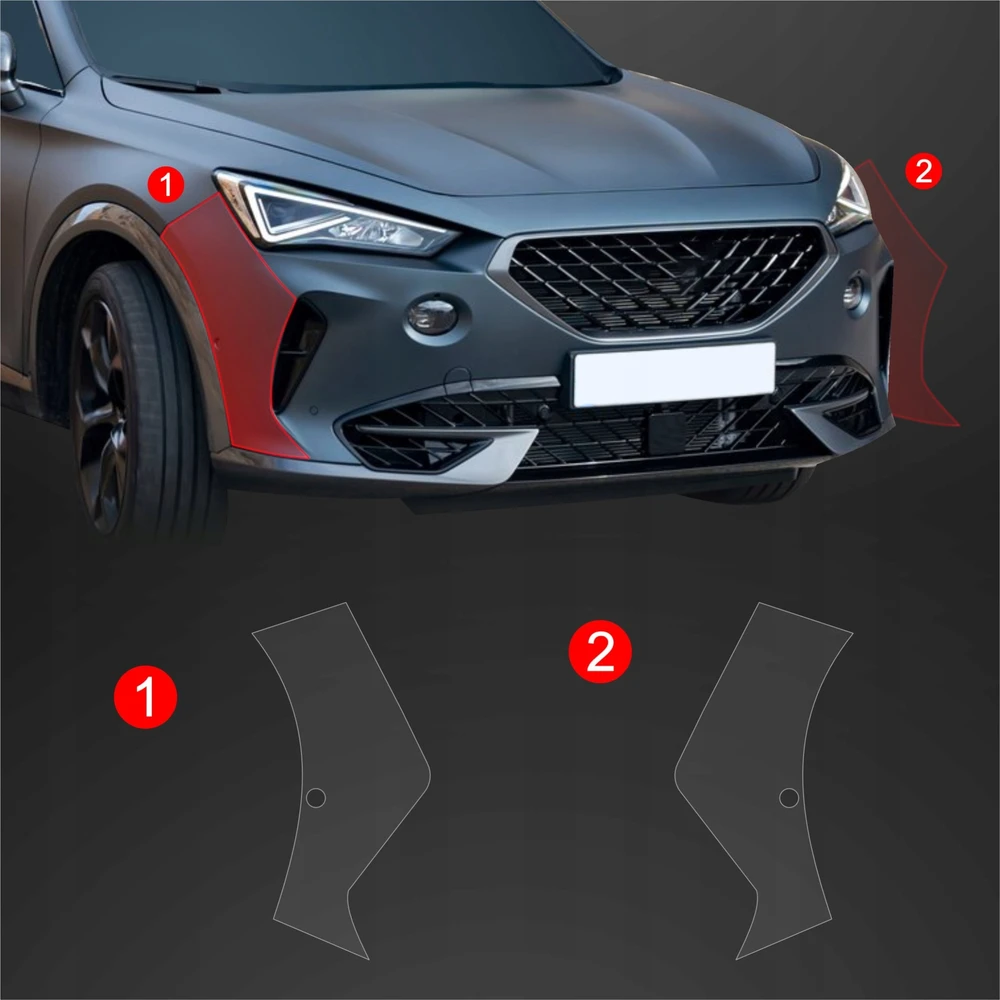GrizzGlass Apsauginė plėvelė ant buferio BodyShield, skirta Cupra Formentor (2020-2024) [2w1]