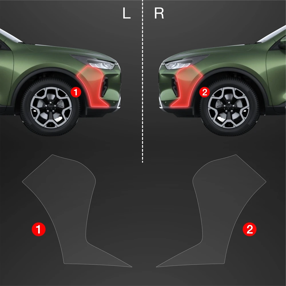 GrizzGlass Apsauginė plėvelė ant buferio GrizzGlass BodyShield skirtas Ford Kuga Titanium Facelift (2024-2025) [2v1]