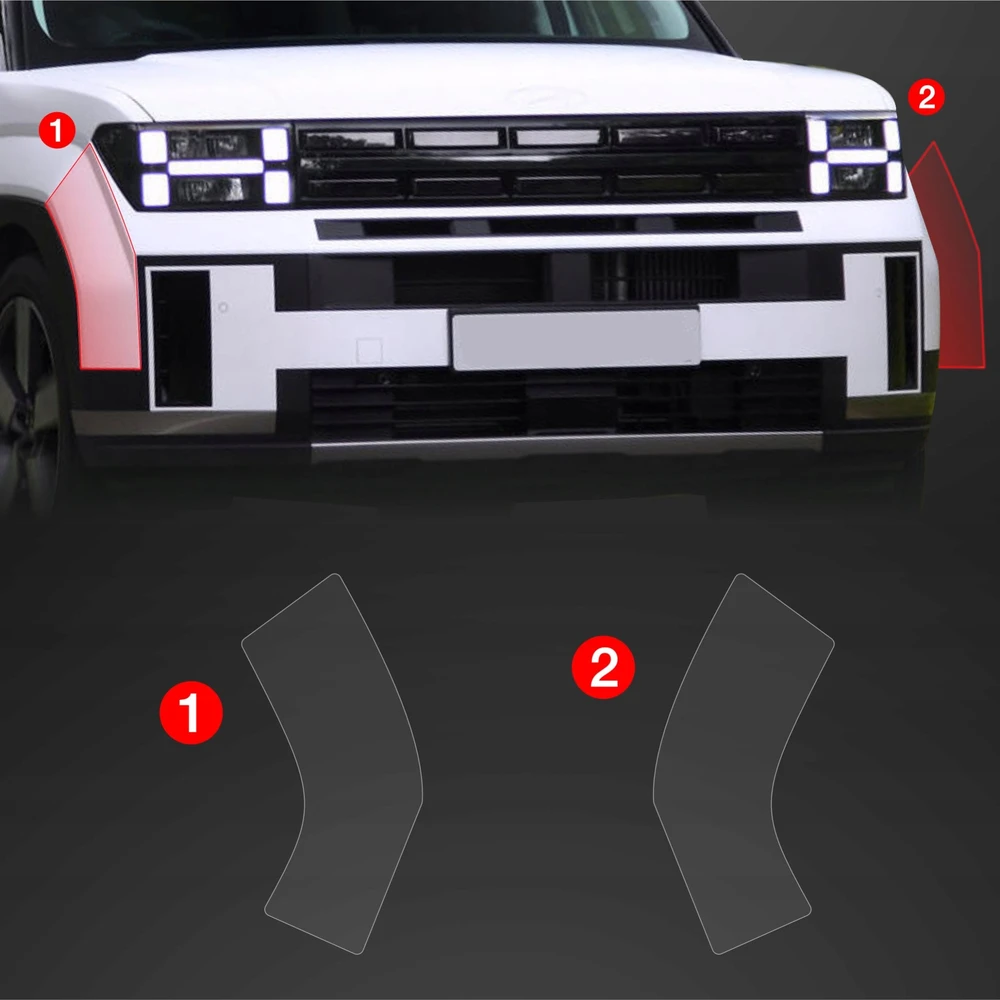 GrizzGlass Apsauginė plėvelė ant buferio GrizzGlass BodyShield, skirta Hyundai Santa Fe (2023-2025) [2w1]