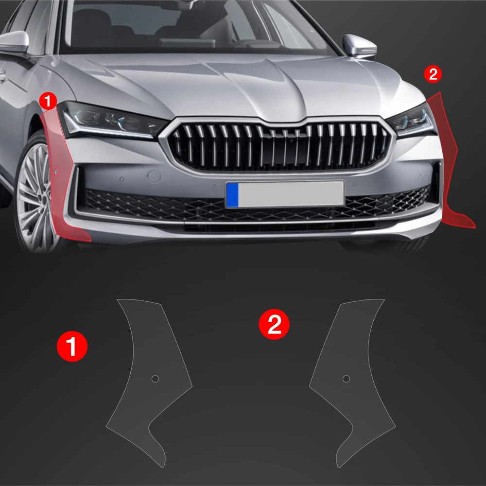 GrizzGlass Apsauginė plėvelė ant buferio GrizzGlass BodyShield, skirta Skoda Superb 4 Liftback (2024-2025) [2w1]
