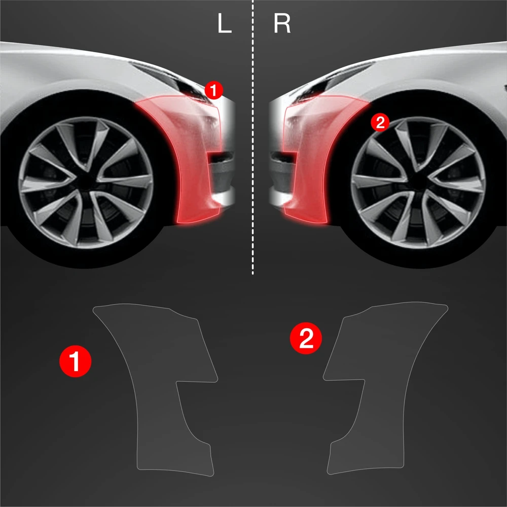 GrizzGlass Apsauginė plėvelė ant buferio GrizzGlass BodyShield, skirta Tesla Model 3 (2017-2020) [2v1]