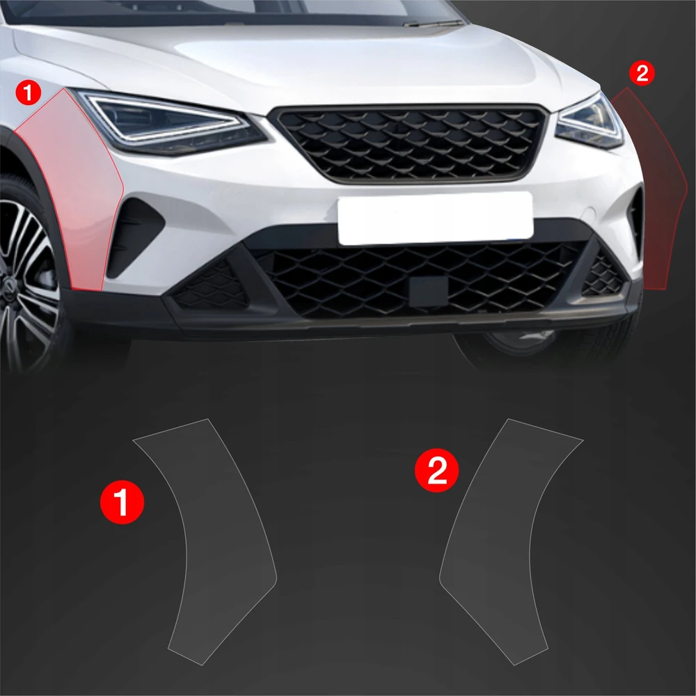 GrizzGlass Apsauginė plėvelė ant buferio BodyShield, skirta Seat Arona (2021-2025) [2w1]