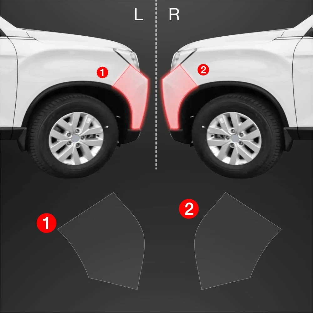 GrizzGlass Apsauginė plėvelė ant buferio GrizzGlass BodyShield, skirta SsangYong Musso (2023-2025) [2w1]