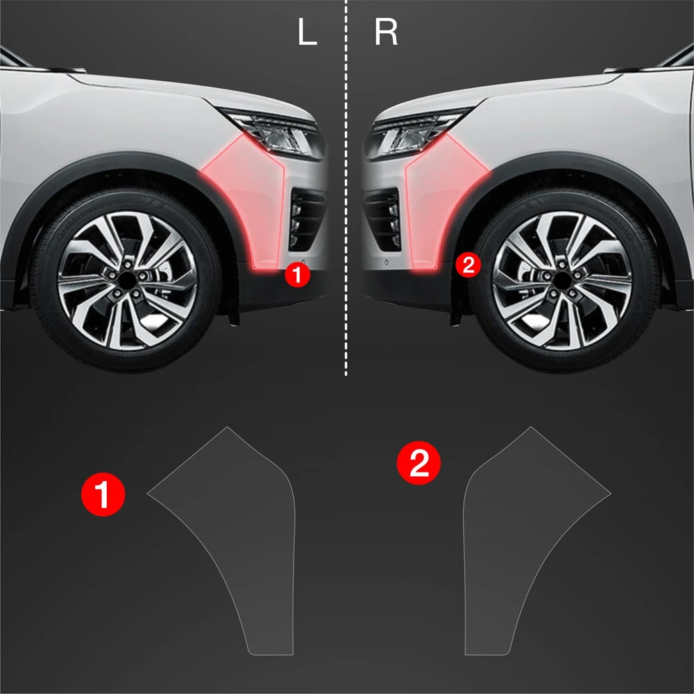 GrizzGlass Apsauginė plėvelė ant buferio BodyShield, skirta SsangYong Tivoli (2023-2025) [2w1]