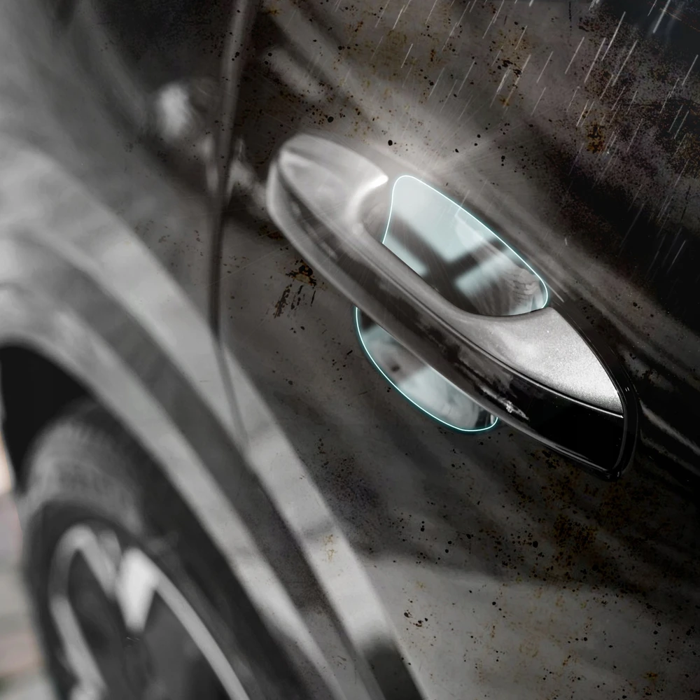 GrizzGlass Apsauginė plėvelė po durų rankenomis GrizzGlass BodyShield, skirta Tesla Model 3 (2021-2025) [4w1]