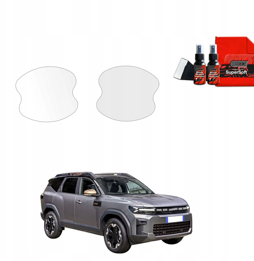 GrizzGlass Apsauginė plėvelė po rankenomis BodyShield skirtas Dacia Bigster (2025) [2w1]