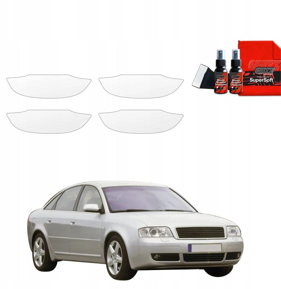 GrizzGlass Apsauginė plėvelė po rankenomis BodyShield Audi A6 C5 Sedan (1997-2004) [4w1]