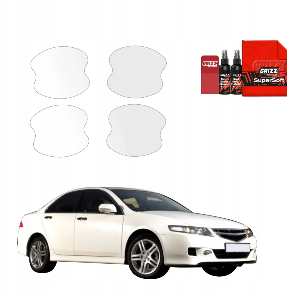 GrizzGlass Apsauginė plėvelė po rankenomis GrizzGlass BodyShield, skirta Honda Accord 7 Facelift (2005-2007) [4w1]