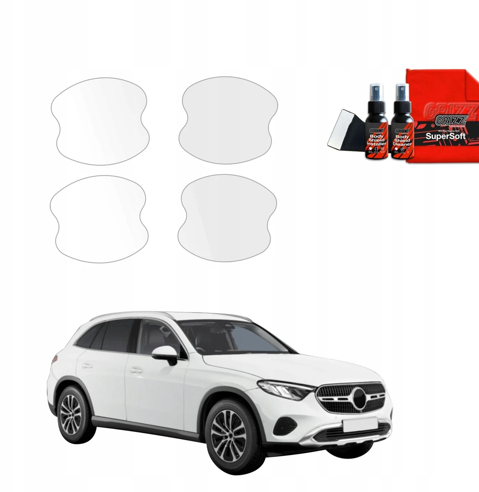 GrizzGlass Apsauginė plėvelė po rankenomis BodyShield, skirta Mercedes GLC Wagon (2025) [4w1]