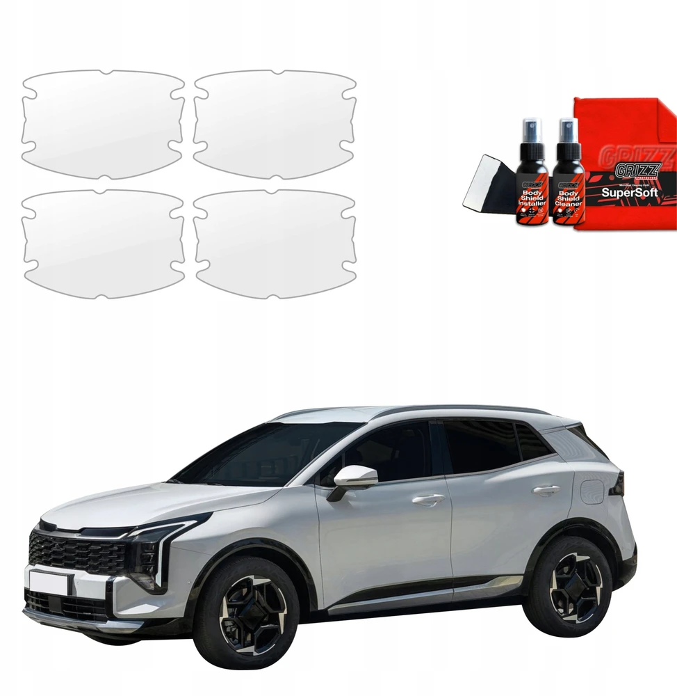 GrizzGlass Apsauginė plėvelė po rankenomis BodyShield, skirta Kia Sportage 5 Facelift (2025) [4w1]
