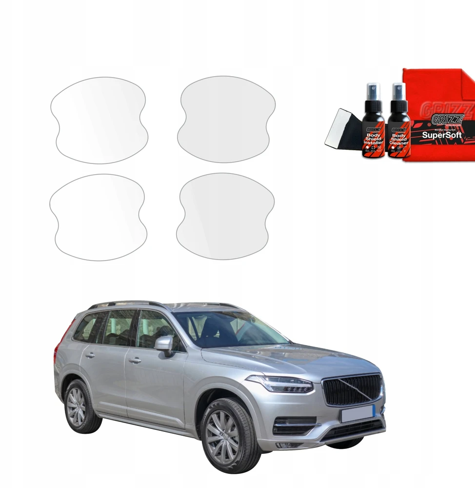 GrizzGlass Apsauginė plėvelė po rankenomis BodyShield skirtas Volvo XC90 (2014-2024) [4w1]