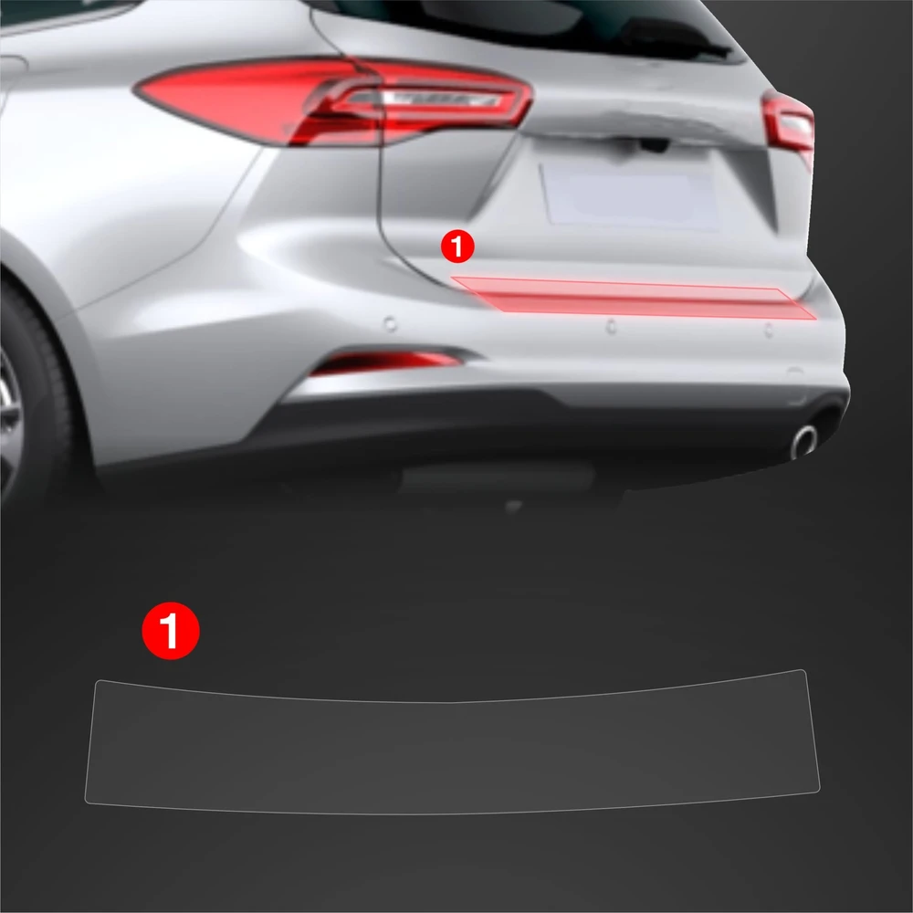 GrizzGlass Apsauginė plėvelė bagažinės slenksčiui GrizzGlass BodyShield skirtas Ford Focus Active X Kombi Facelift (2021-2025)