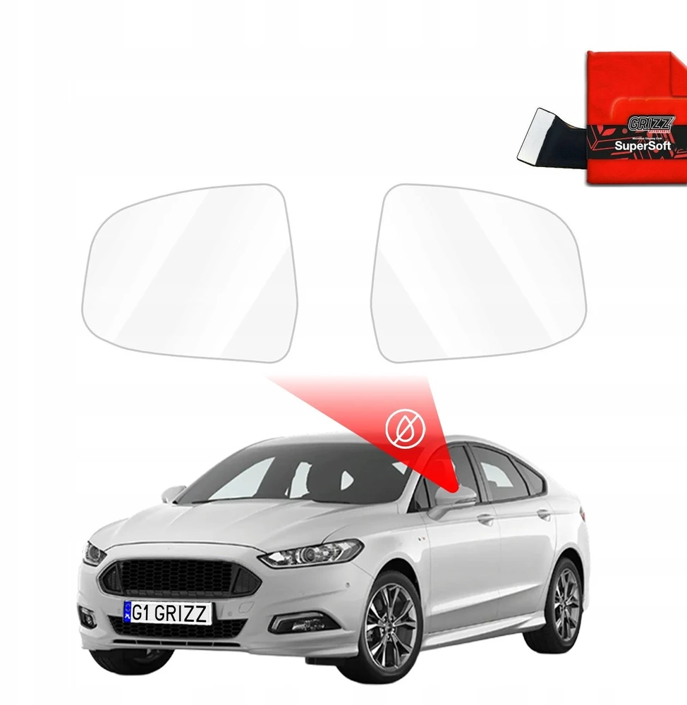 GrizzGlass Lietaus apsauginė plėvelė veidrodėliams GrizzGlass ZeroDrop, skirta Ford Mondeo 5 (2014-2019)