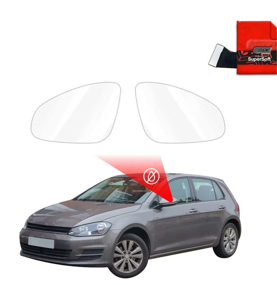 GrizzGlass Lietaus apsauginė plėvelė veidrodėliams ZeroDrop Volkswagen Golf 7 Hatchback 5D (2012-2020)