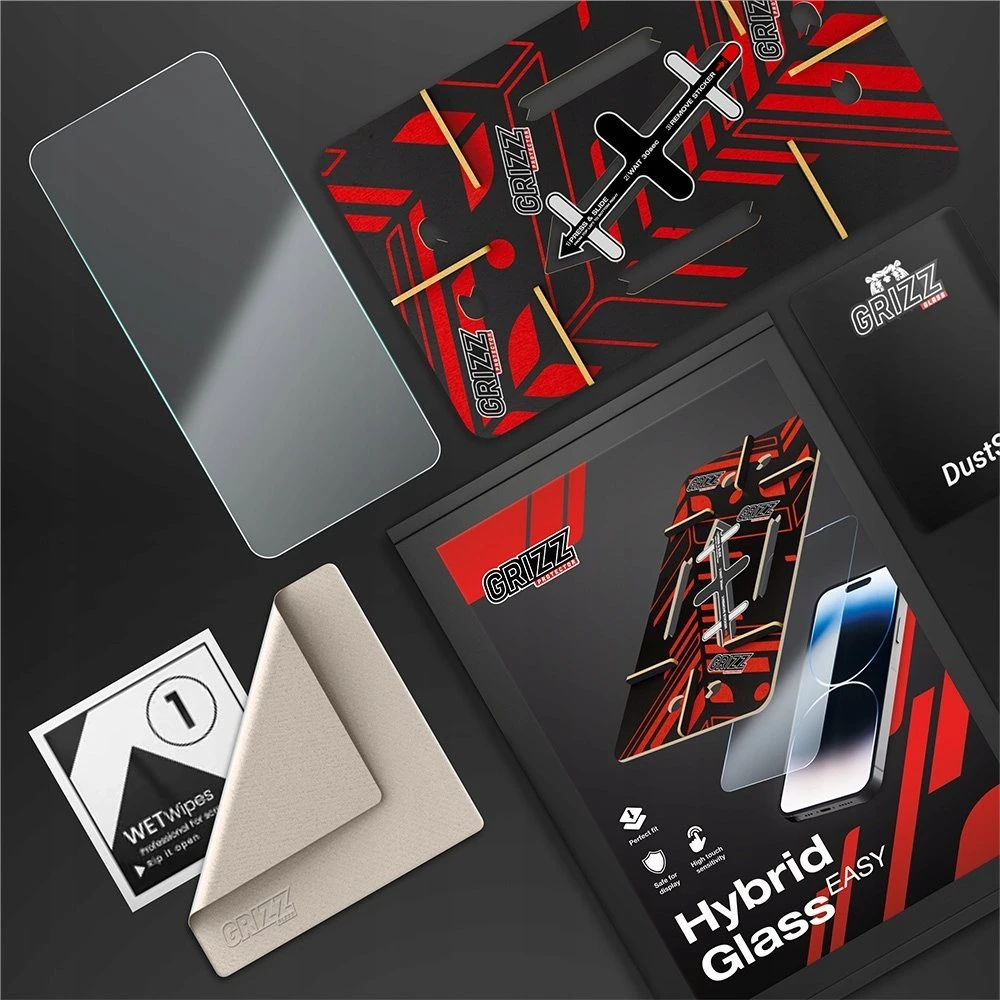 „GrizzGlass HybridGlass Easy Hybrid“ stiklas, skirtas „Xiaomi POCO F6“