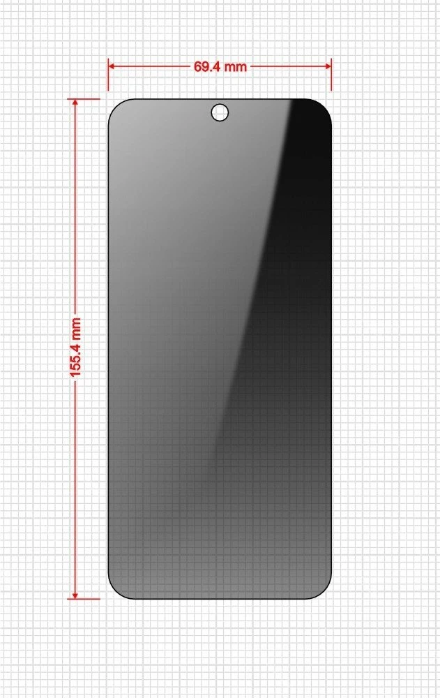 GrizzGlass Privatumo stiklas GrizzGlass SecretGlass Easy, skirtas Huawei Nova 12s [2 vnt. paketas]