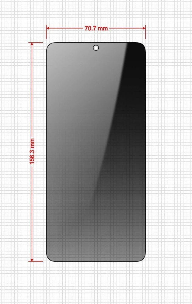 GrizzGlass Privatumą užtikrinantis stiklas GrizzGlass SecretGlass Easy skirtas Xiaomi POCO X6 Pro [2 vnt.]