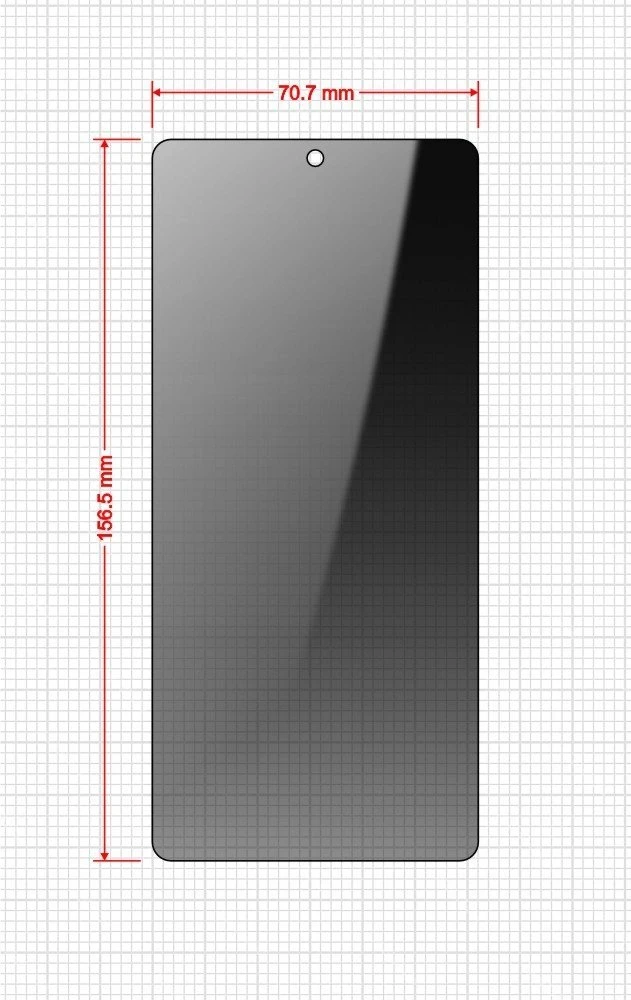 GrizzGlass Privatumo stiklas GrizzGlass SecretGlass Easy, skirtas Xiaomi POCO M6 Pro [2 vnt. paketas]