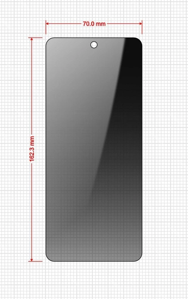 GrizzGlass Privatumo stiklas GrizzGlass SecretGlass Easy skirtas Xiaomi Redmi 13 [2 vnt.]