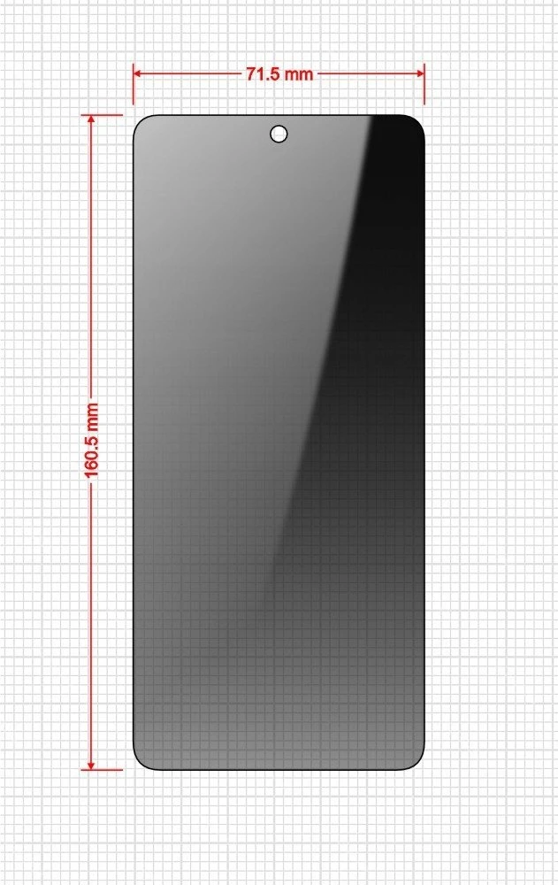GrizzGlass Privatumo stiklas SecretGlass Easy, skirtas Realme C67 [2 vnt.]