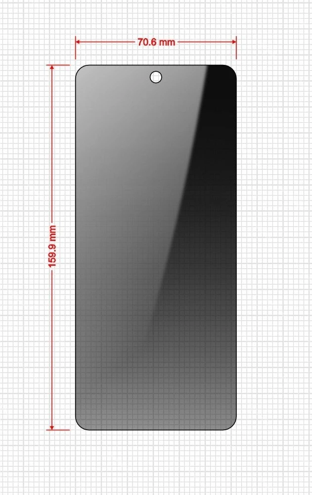 GrizzGlass Privatumo stiklas SecretGlass Easy, skirtas Realme C55 [2 vnt.]