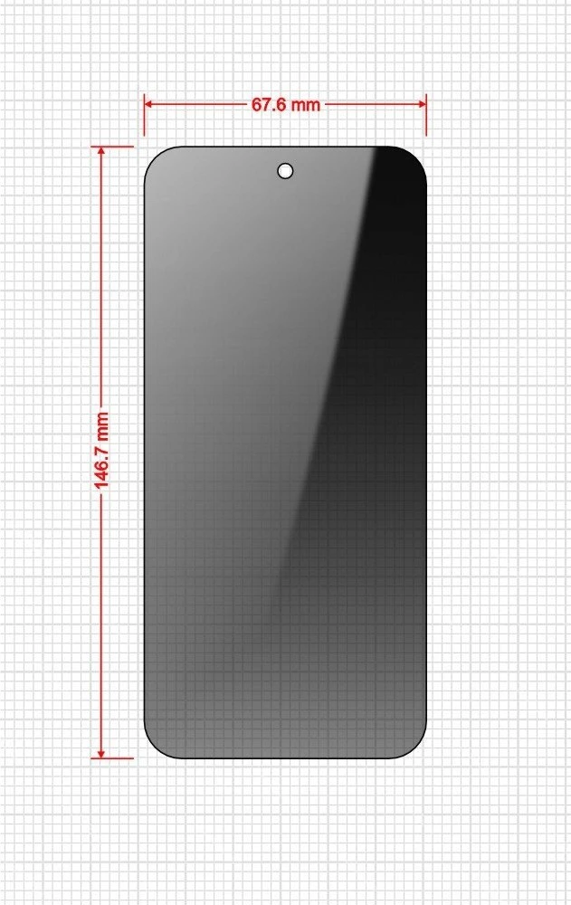 GrizzGlass Privatumo stiklas SecretGlass Easy, skirtas Google Pixel 8a [2 vnt.]