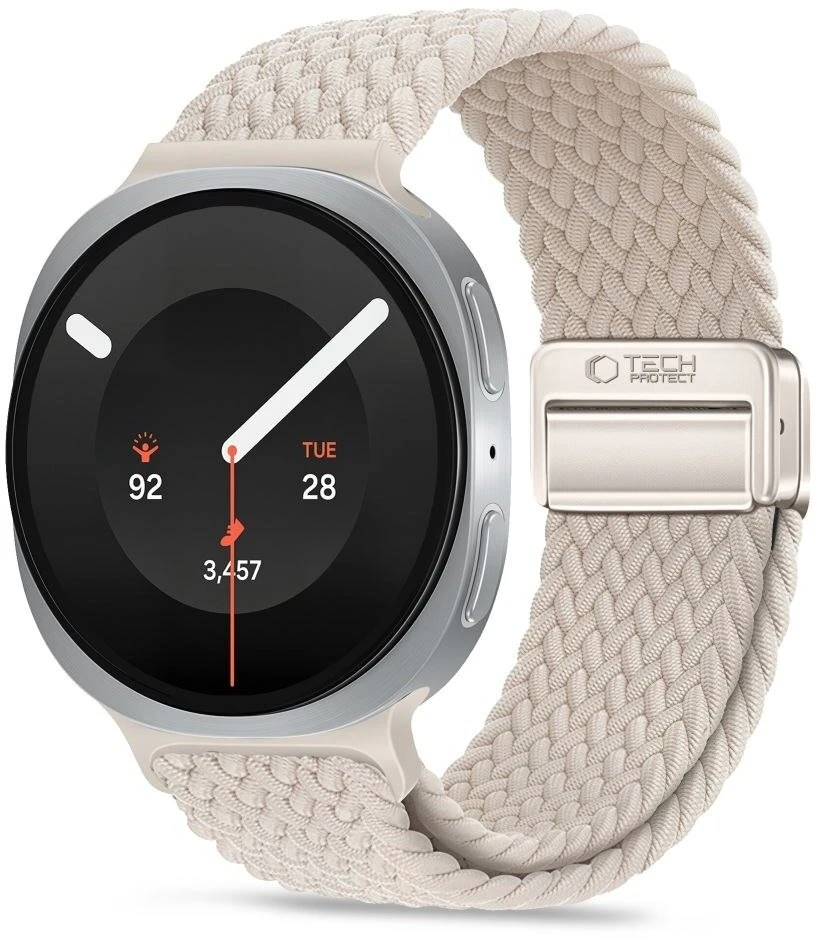 TECH-PROTECT NYLONMAG SAMSUNG GALAXY WATCH 8 / 9 / CLASSIC (40 / 44 / 46 MM) STARLIGHT