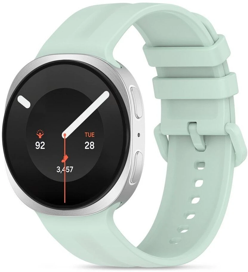 „TECH-PROTECT SILICONE EVO SAMSUNG GALAXY WATCH 8 / 9 / CLASSIC“ (40 / 44 / 46 MM) MĖTŲ SPALVOS KREMINIS