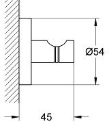 Kabliukas rūbams Grohe Essentials 40364001