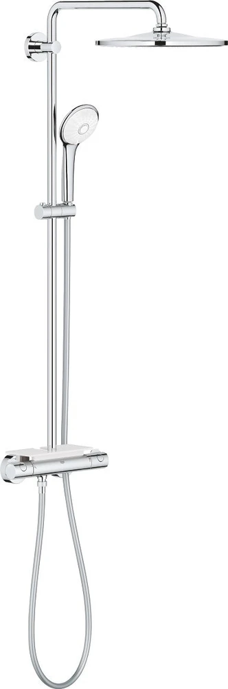 Grohe dušo sistema su termostatu „Rainshower Mono 310“, rankiniu dušu „Euphoria 110 Massage“, 9,5 l/min., chromuota
