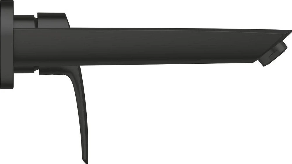 Grohe izlietnes maisītāja Eurosmart virsapmetuma daļa, 2MC, iztece 211 mm, no sienas, matēta melna