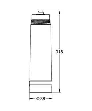 filtra elements Grohe Mėlyna, 600 l