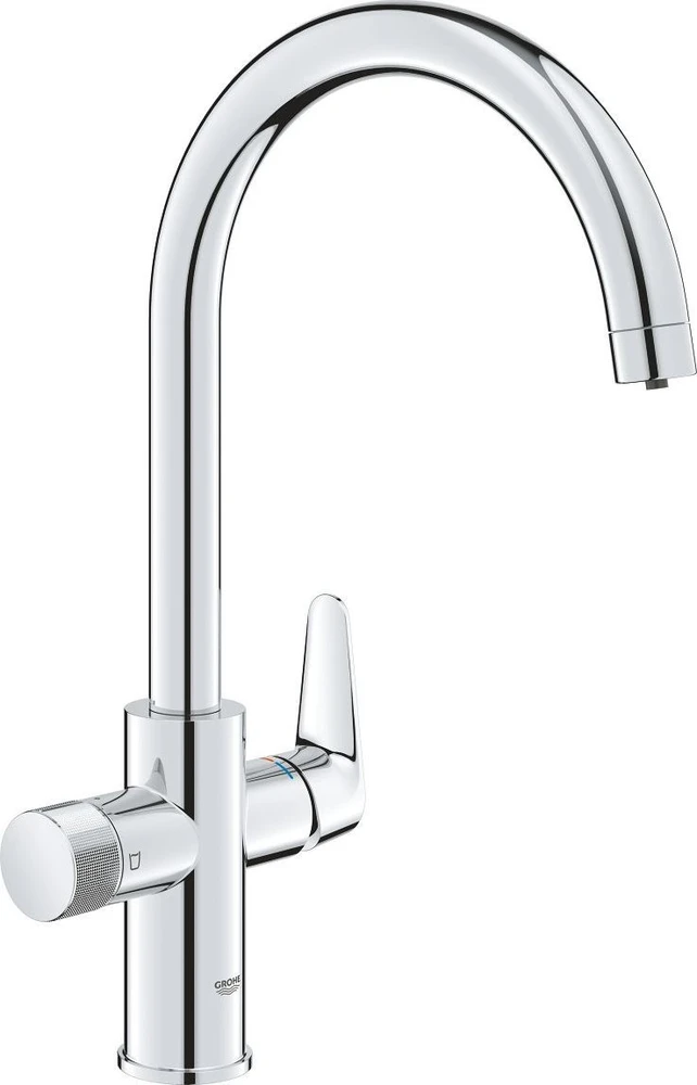 virtuves izlietnes maisītājs Grohe Mėlyna Pure BauCurve (bez filtra!), hroms