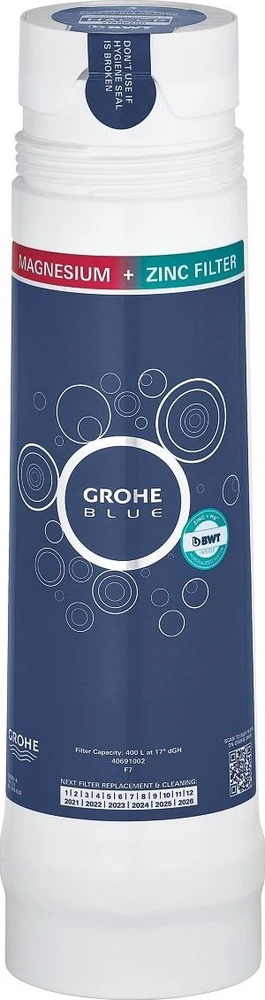 filtra elements ar magniju un cinku Grohe Mėlyna
