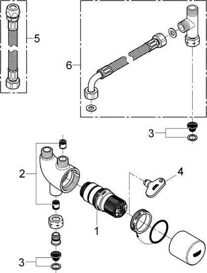 Grohe GRT Micro THM baseinas