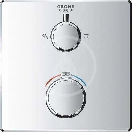 Grohe GROHTHERM dušo čiaupas GROHTHERM BATERIJOS LAIKMATIS 2 IŠĖJIMAI